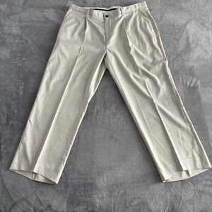 Jack Nicklaus Golf Pants Beige Pleated‎ Dress Trousers Menswear 38x32